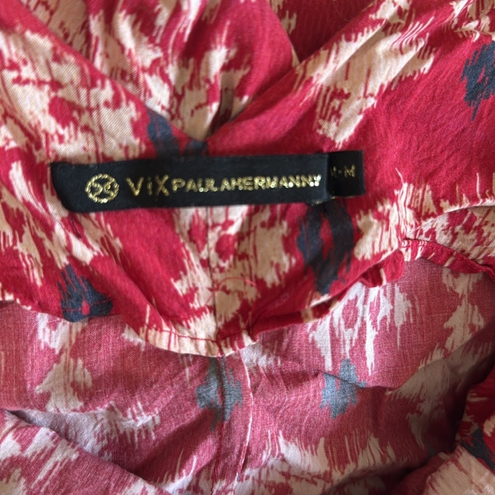 ViX Paula Hermanny Midi Spaghetti Strap Rayon Dress - Picture 7 of 8